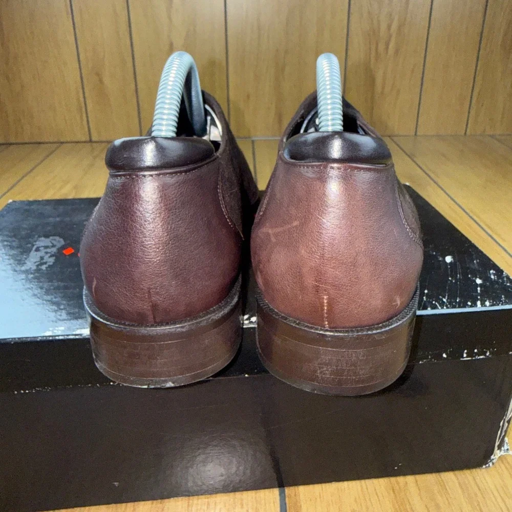 Donald J Pliner REX Espresso Suede Buffalo Leather‎ Loafers Mens 8 M Italy